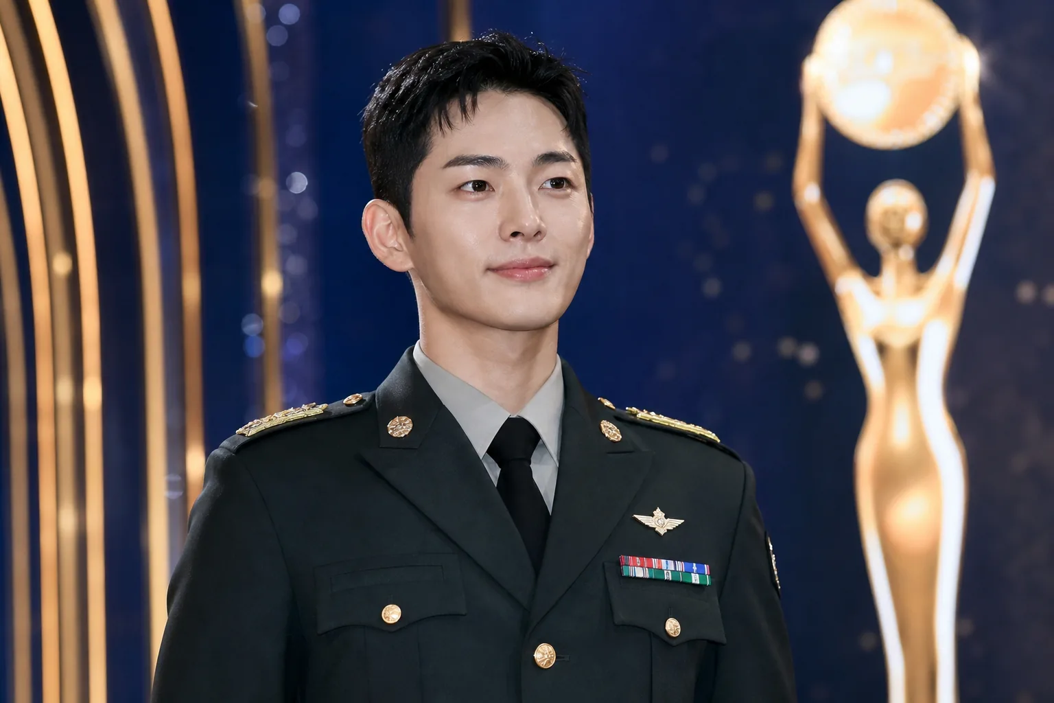 Editorial image of a Korean streaming drama awards stage