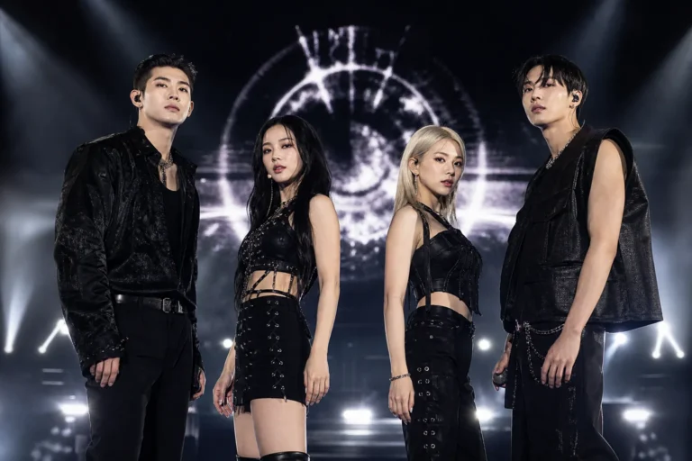 Editorial image representing KARD’s final album era and upcoming world tour