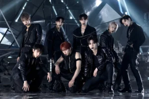 Editorial image representing ATEEZ’s Japanese single release for BAD