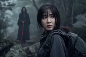 Moody mountain setting representing Park Eun Bin's dangerous investigation in Spooky in Love