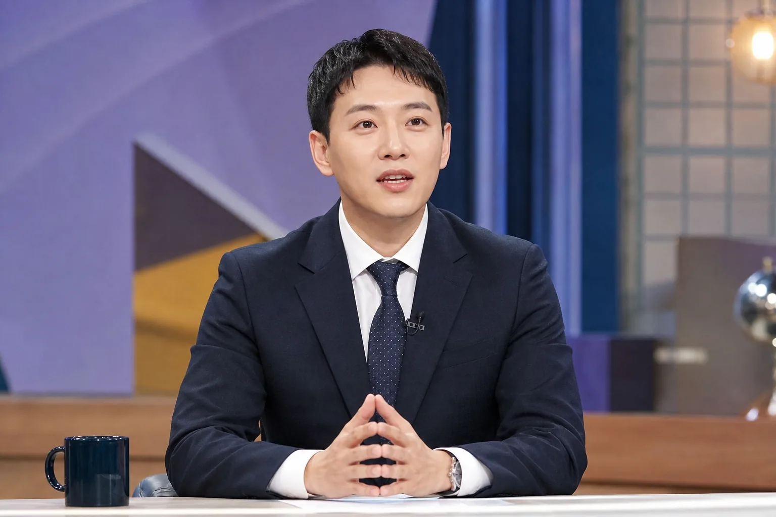 Empty Korean studio set after a television production concludes