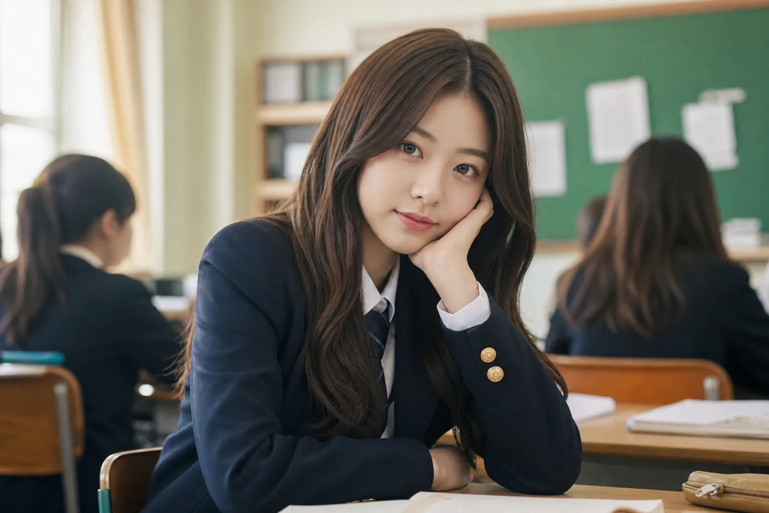 Editorial image showing thoughtful online communication around a K-pop news story