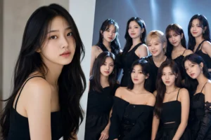 Editorial image representing a new K-pop girl group member introduction