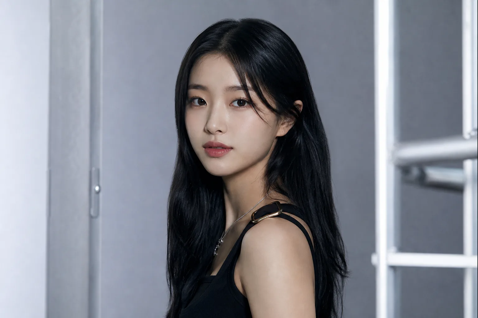 K-pop trainees preparing for a girl group member introduction
