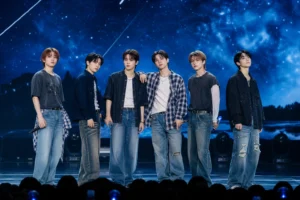 Editorial concert-stage image representing BOYNEXTDOOR’s upcoming releases