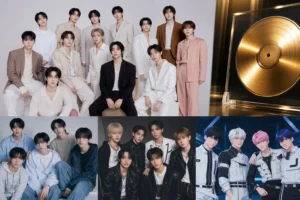 K-pop album collection representing new RIAJ certifications in Japan