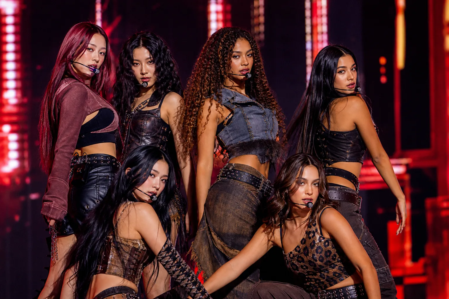 Editorial image representing KATSEYE’s growing international music presence