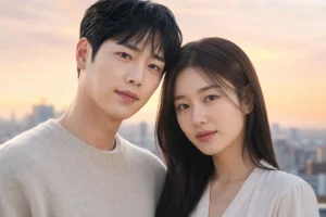 Editorial image representing a Korean romance drama about a long-term couple