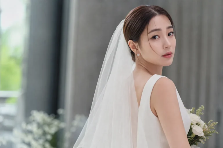 Elegant wedding dress boutique interior for Korean drama OK, Let’s Get Divorced