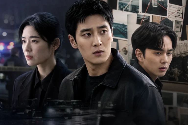 Korean detective drama investigation scene inspired by Flex x Cop 2
