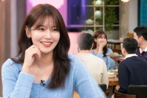Korean television studio prepared for a food-focused variety show segment