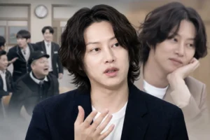 Editorial image representing a Korean variety show performer balancing a concert tour schedule