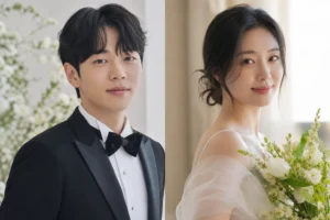 Elegant Korean wedding venue prepared for a celebrity ceremony