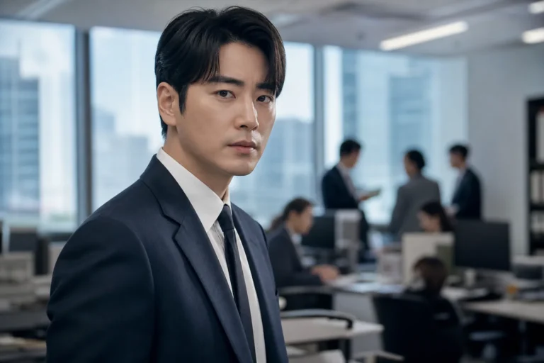 Modern Korean office drama visual for The Ordinary Jackpot starring Lee Jun Hyuk