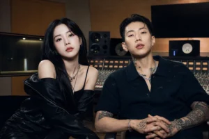 Editorial image representing Dayoung and Jay Park’s new K-pop collaboration single FLIRTY