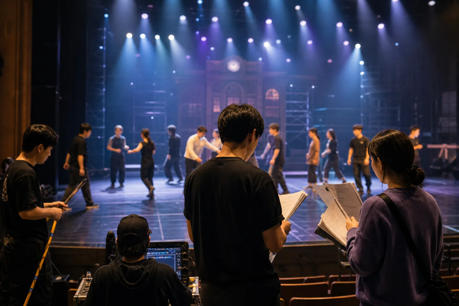 Korean musical theater stage representing the Dream High Season 2 production