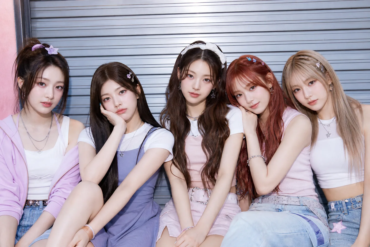 Editorial image visualizing rookie K-pop groups rising in public visibility