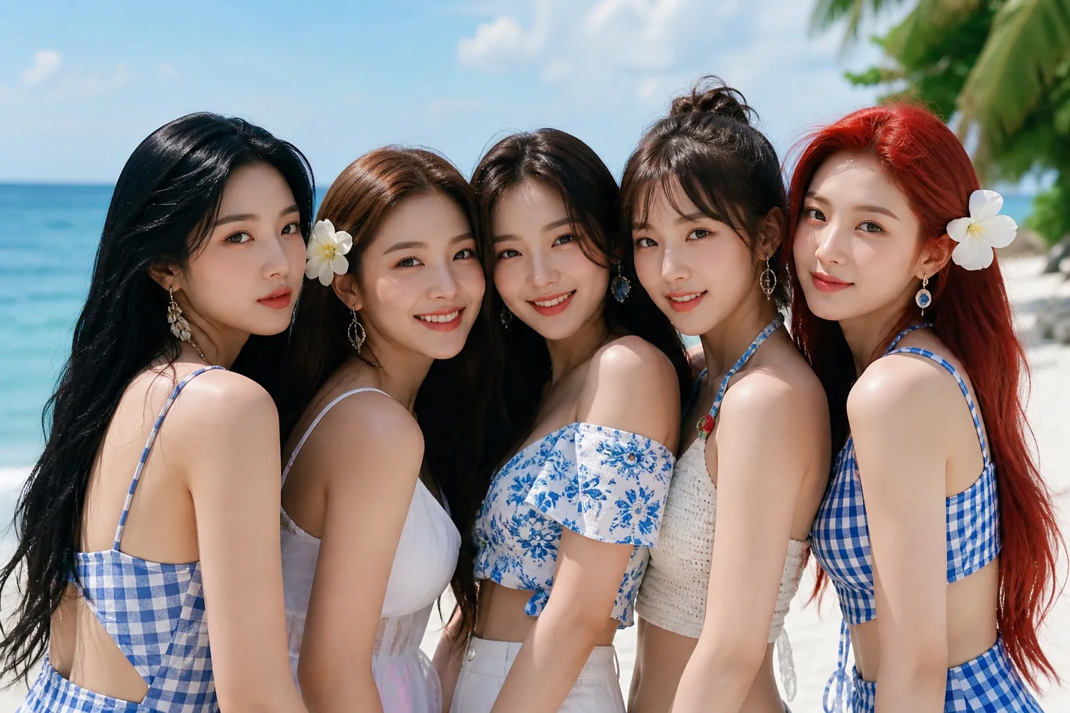 Colorful summer music listening scene representing Red Velvet’s international album launch