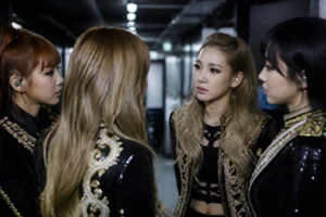 Editorial image representing 2NE1's early K-pop era and backstage preparation