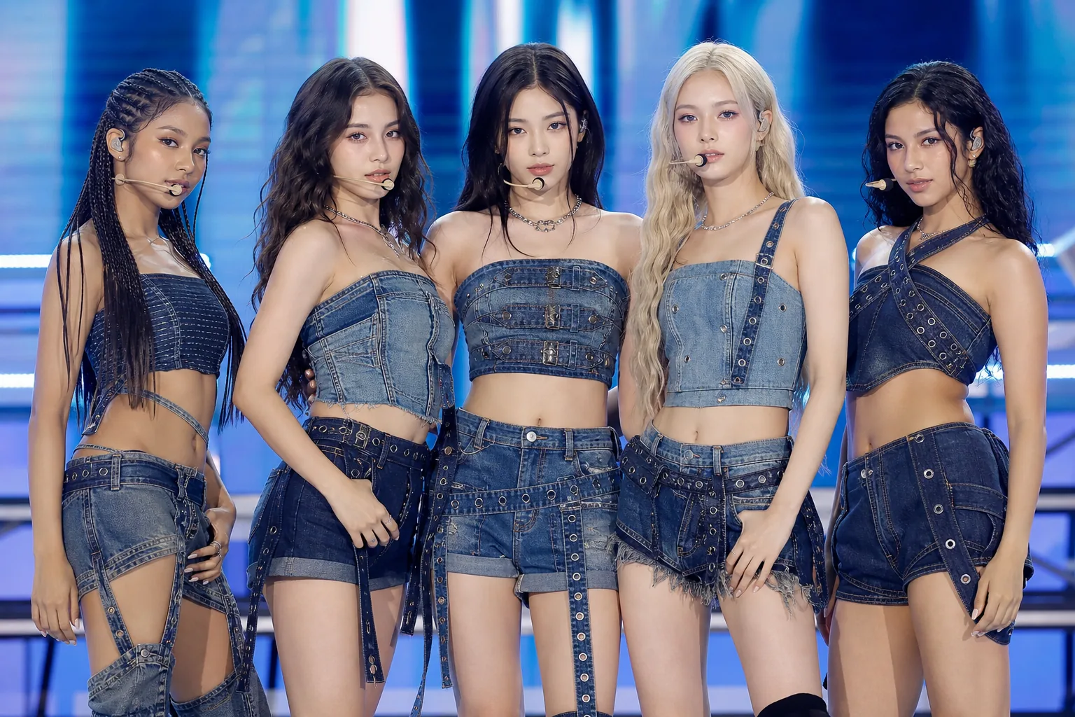 Modern pop stage representing KATSEYE and GIRLSET’s expanding global reach