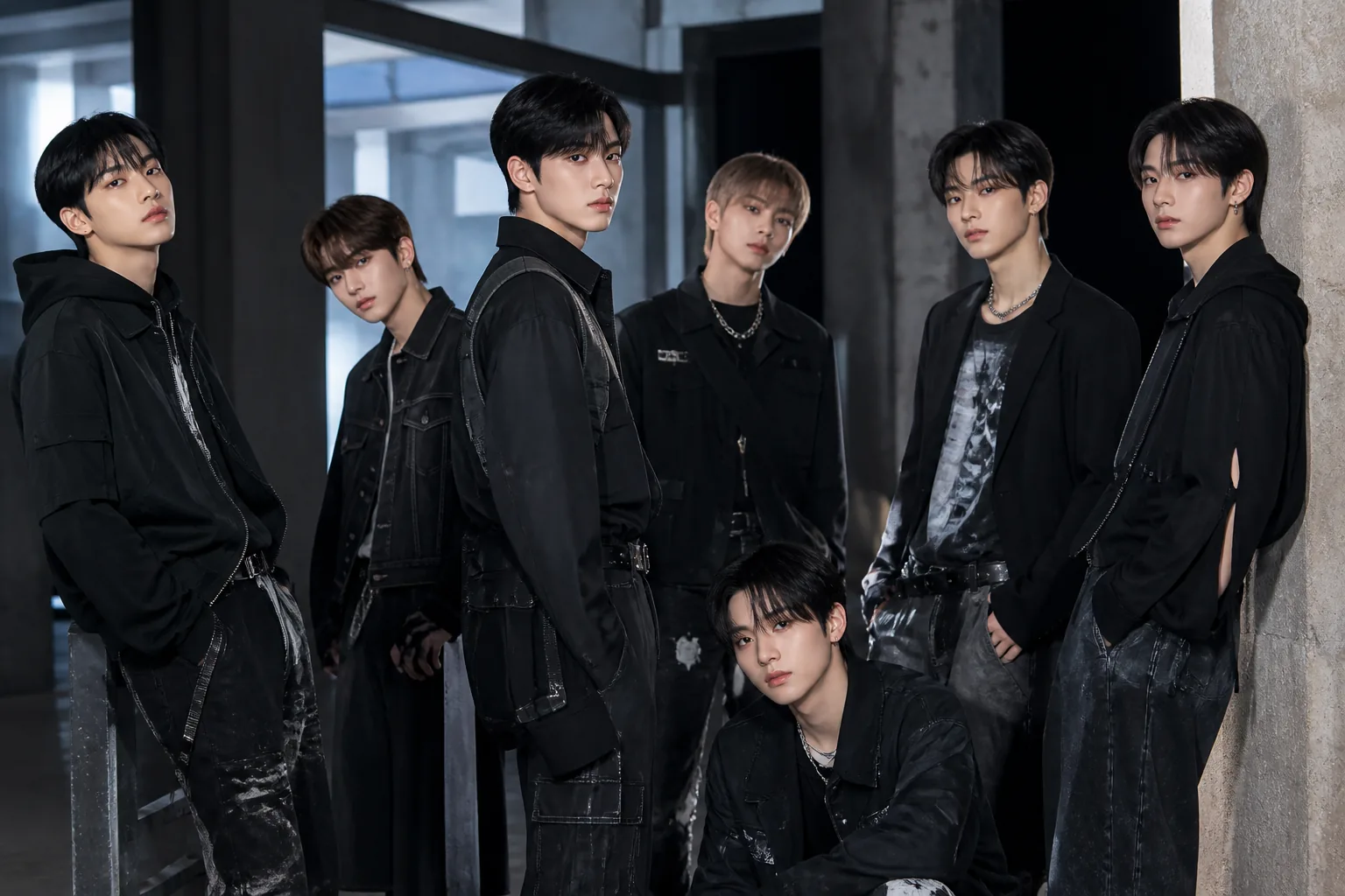 K-pop group preparing for a new album release