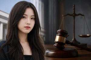 Editorial image representing a K-pop artist contract case in Seoul