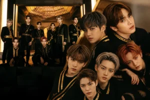 Editorial K-pop performance image inspired by NCT 127’s Kick It milestone