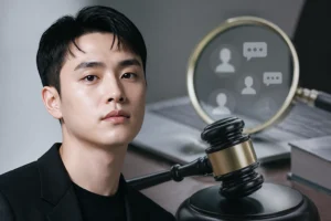 Editorial image representing Doh Kyung Soo and an agency legal response