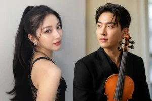 Editorial image representing Dita and Jun Curry Ahn's relationship announcement
