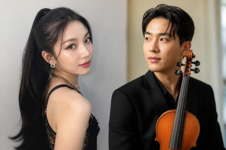 Editorial image representing Dita and Jun Curry Ahn's relationship announcement