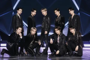 Editorial image representing THE BOYZ beginning activities as a nine-member K-pop group
