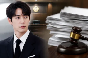 Editorial image representing a Korean entertainment tax appeal and legal documents