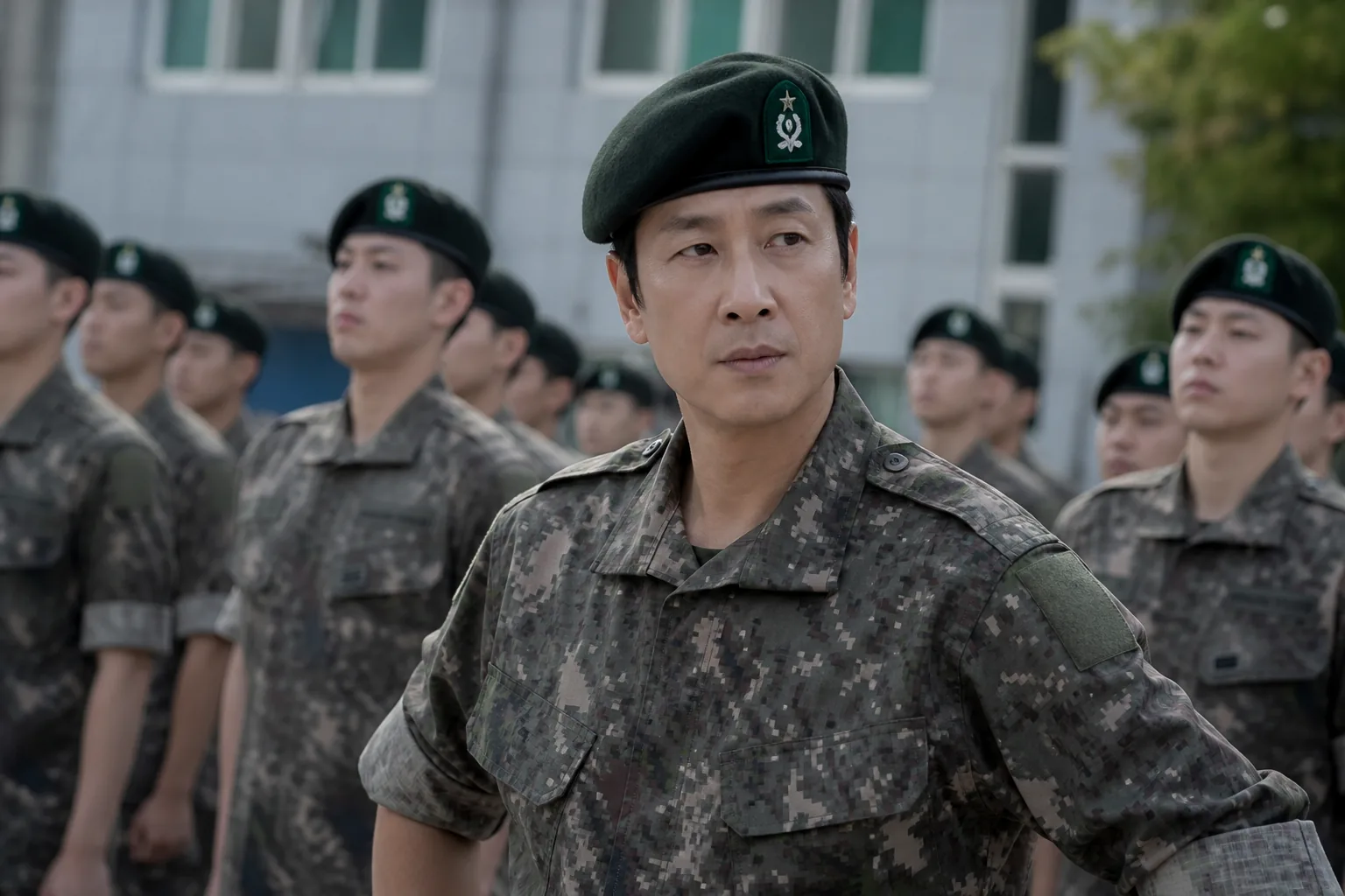 Young soldiers preparing for a demanding training exercise