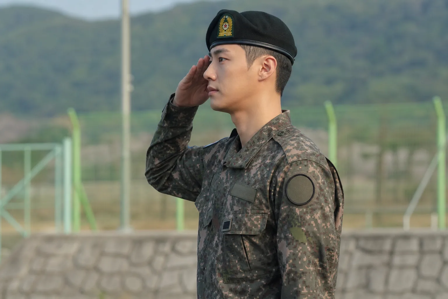 Korean drama production set representing an actor's career during a service hiatus