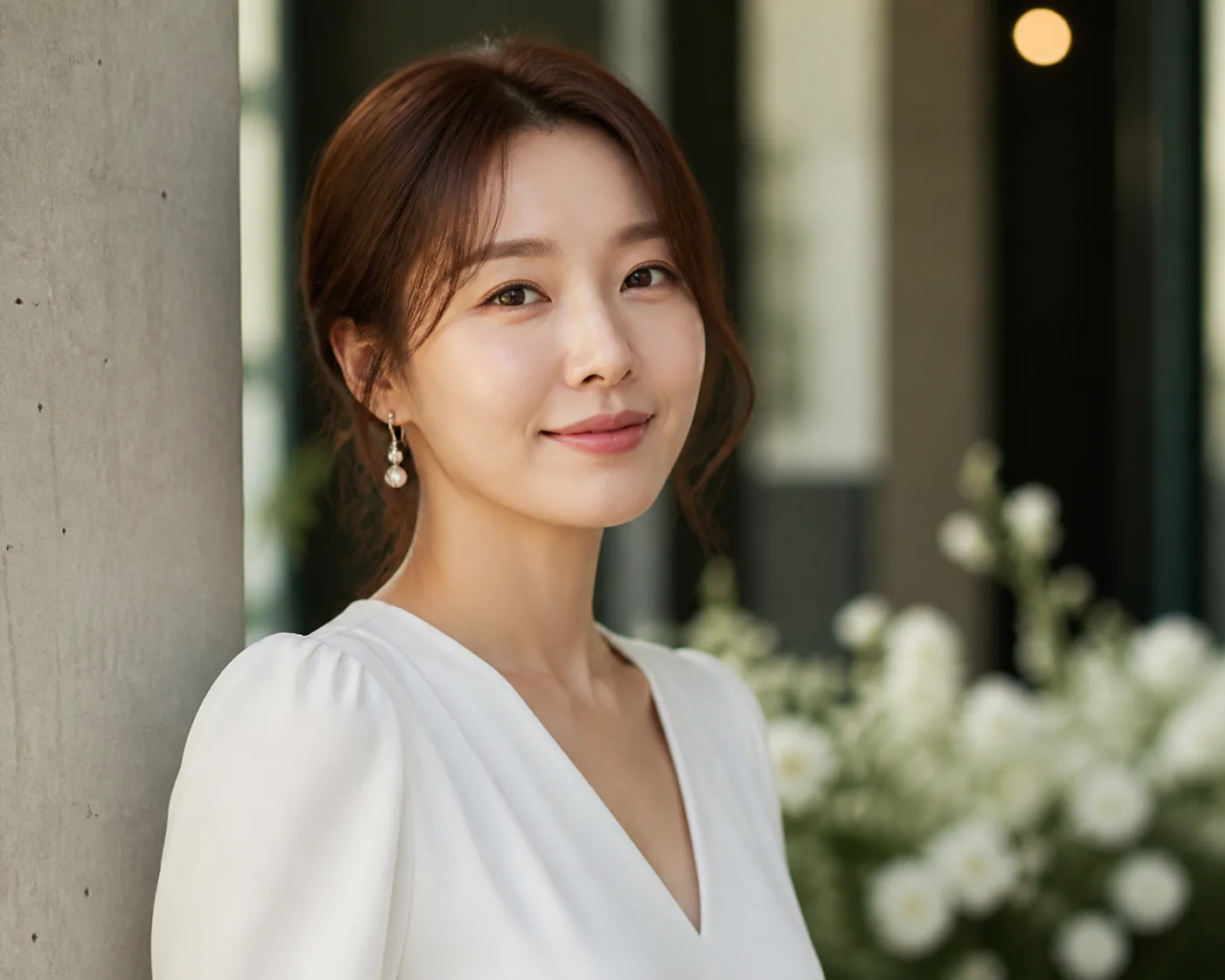 Film and television production set representing a Korean actress's long career