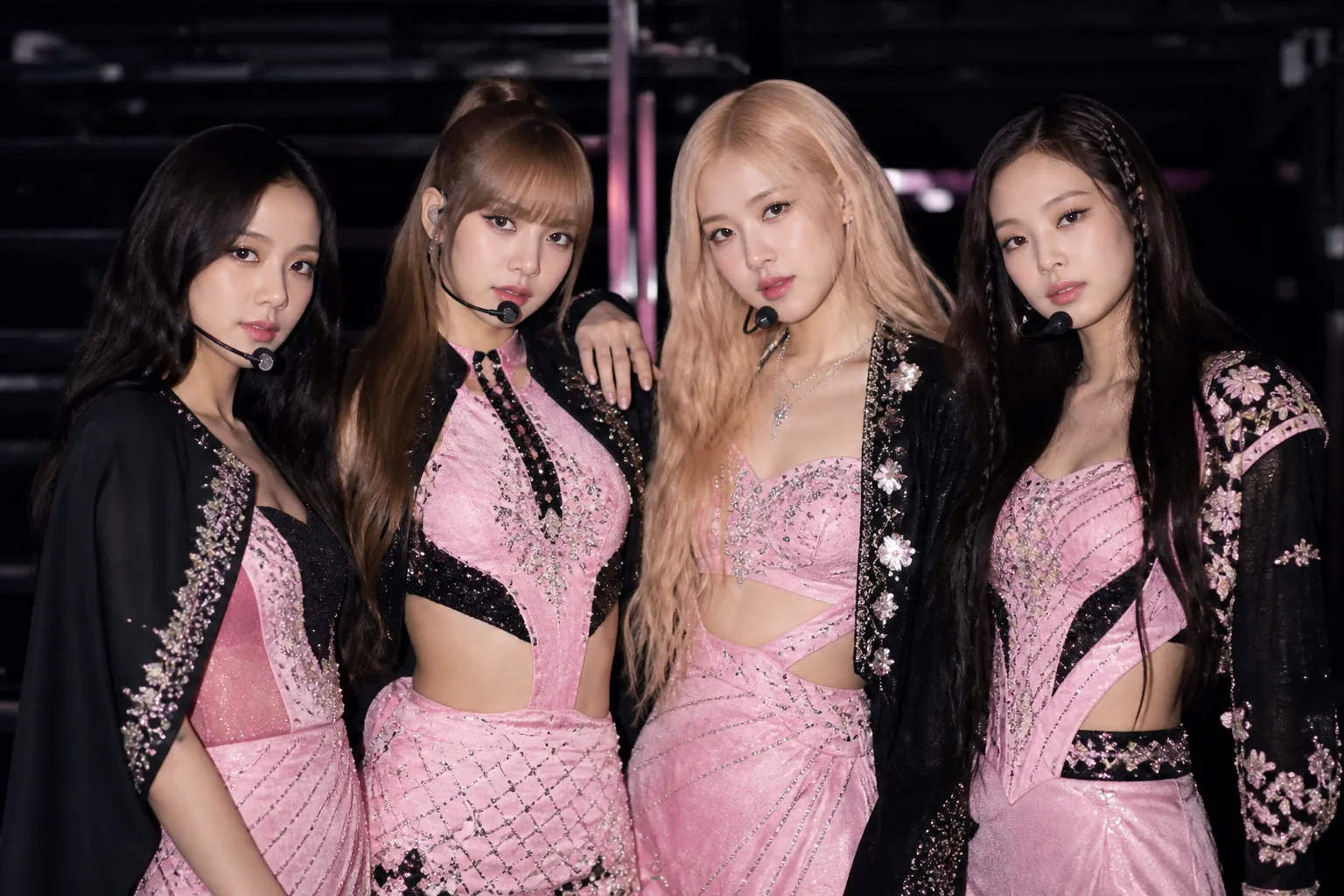 Editorial image of a concert venue prepared for a K-pop anniversary fan event