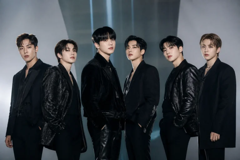 Editorial visual representing MONSTA X’s upcoming mini album The Phase