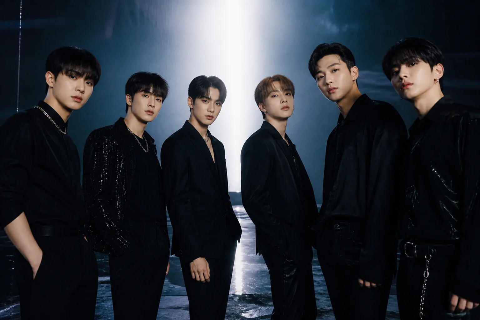 Modern recording studio prepared for a K-pop mini album release