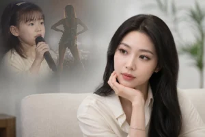 Editorial image representing Chungha reflecting on adulthood and her music career