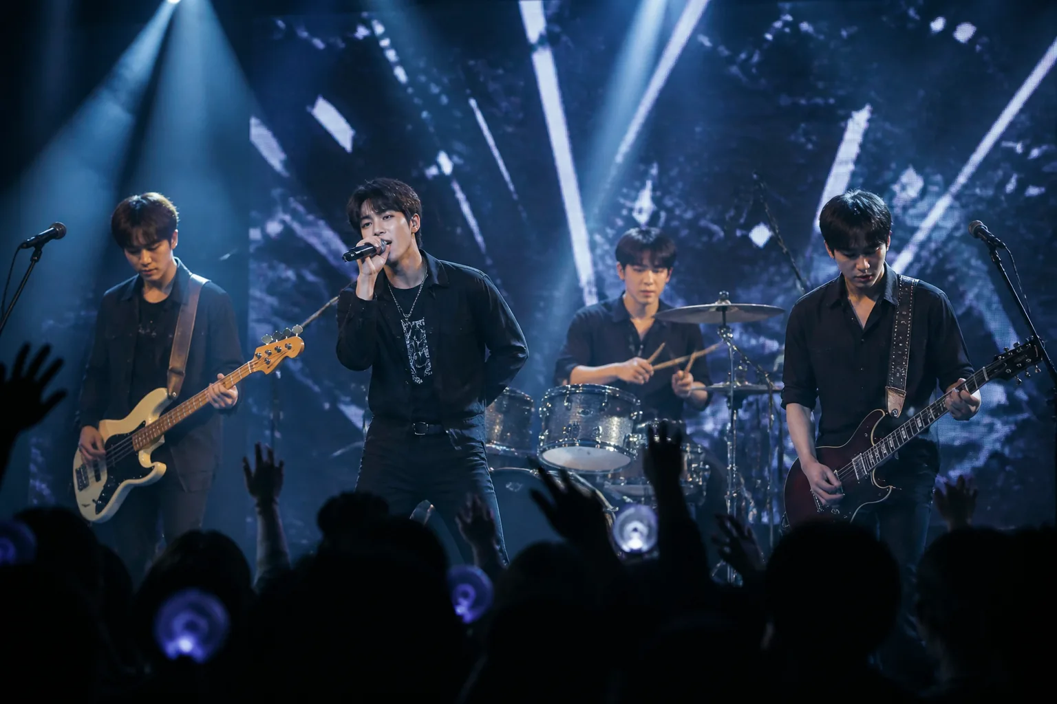 Korean rock group continuing an Asian concert tour after a comeback