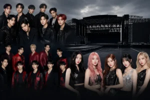 Empty outdoor concert stage representing multiple canceled K-pop appearances in Poland
