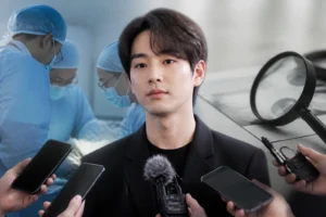 Neutral editorial scene representing a Korean entertainment agency statement and medical investigation