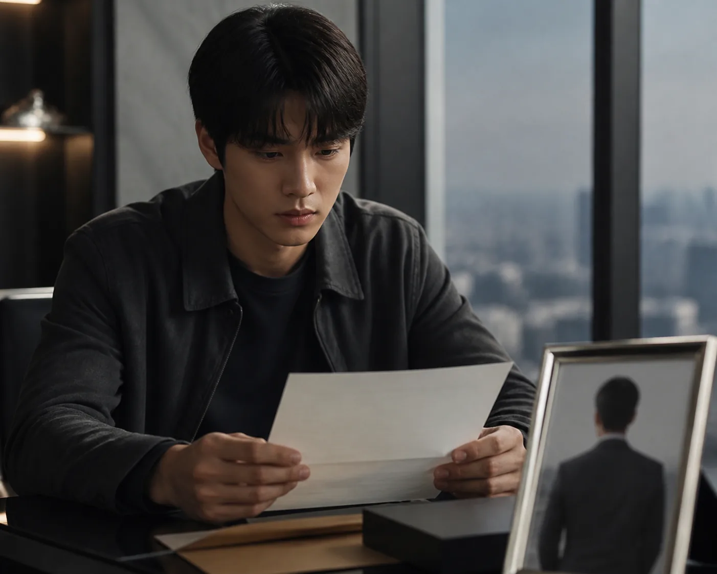 Struggling man learning about an unexpected trillion-won inheritance