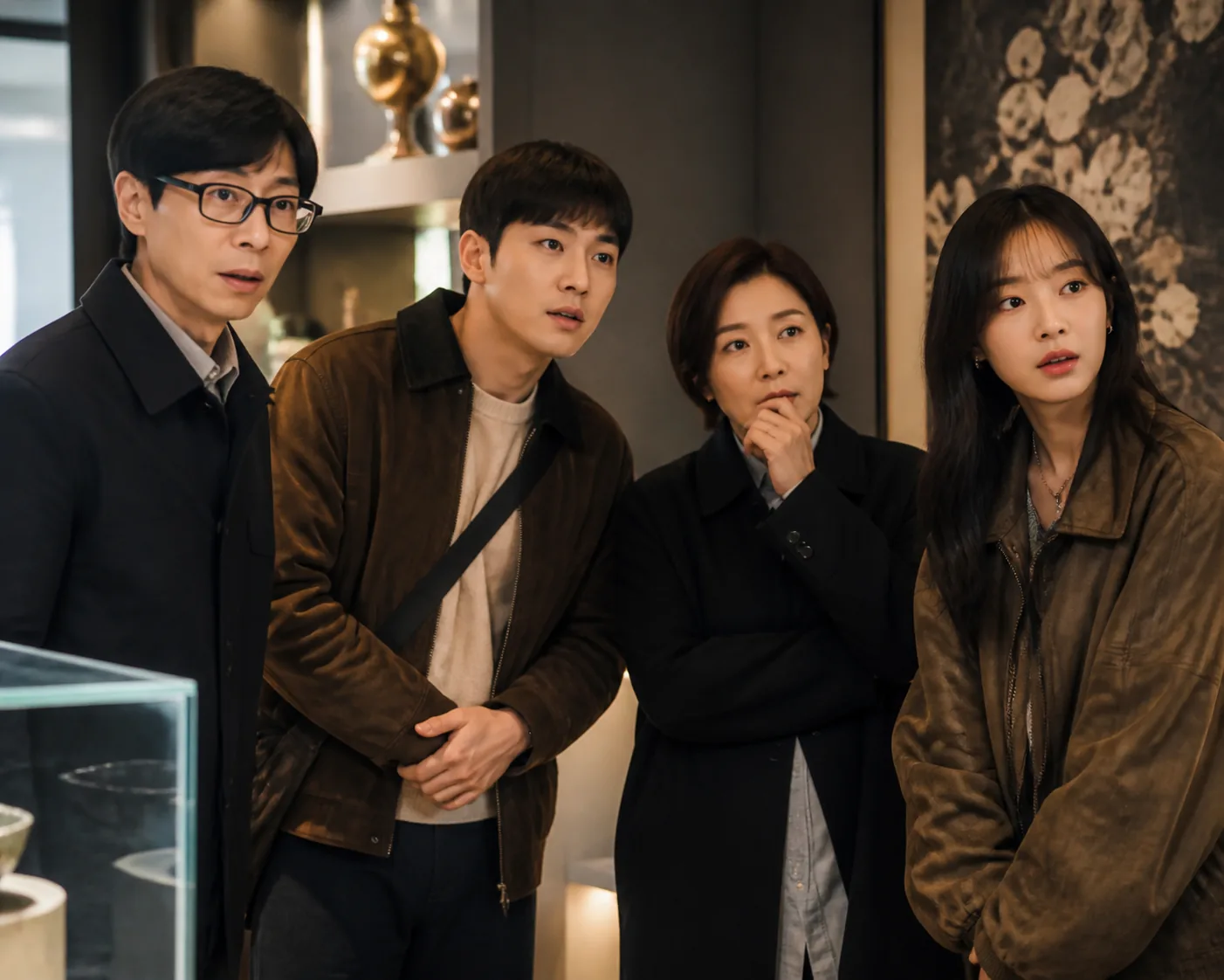 Variety show cast investigating a fake attraction among real viral locations