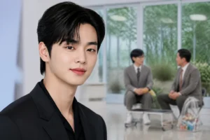 Television interview studio representing Song Kang's You Quiz on the Block appearance
