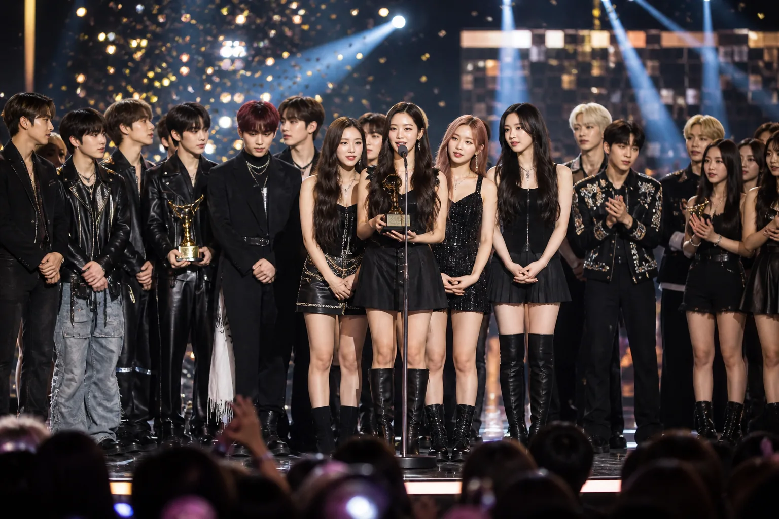 International pop and K-pop artists gathered for a second night of music awards