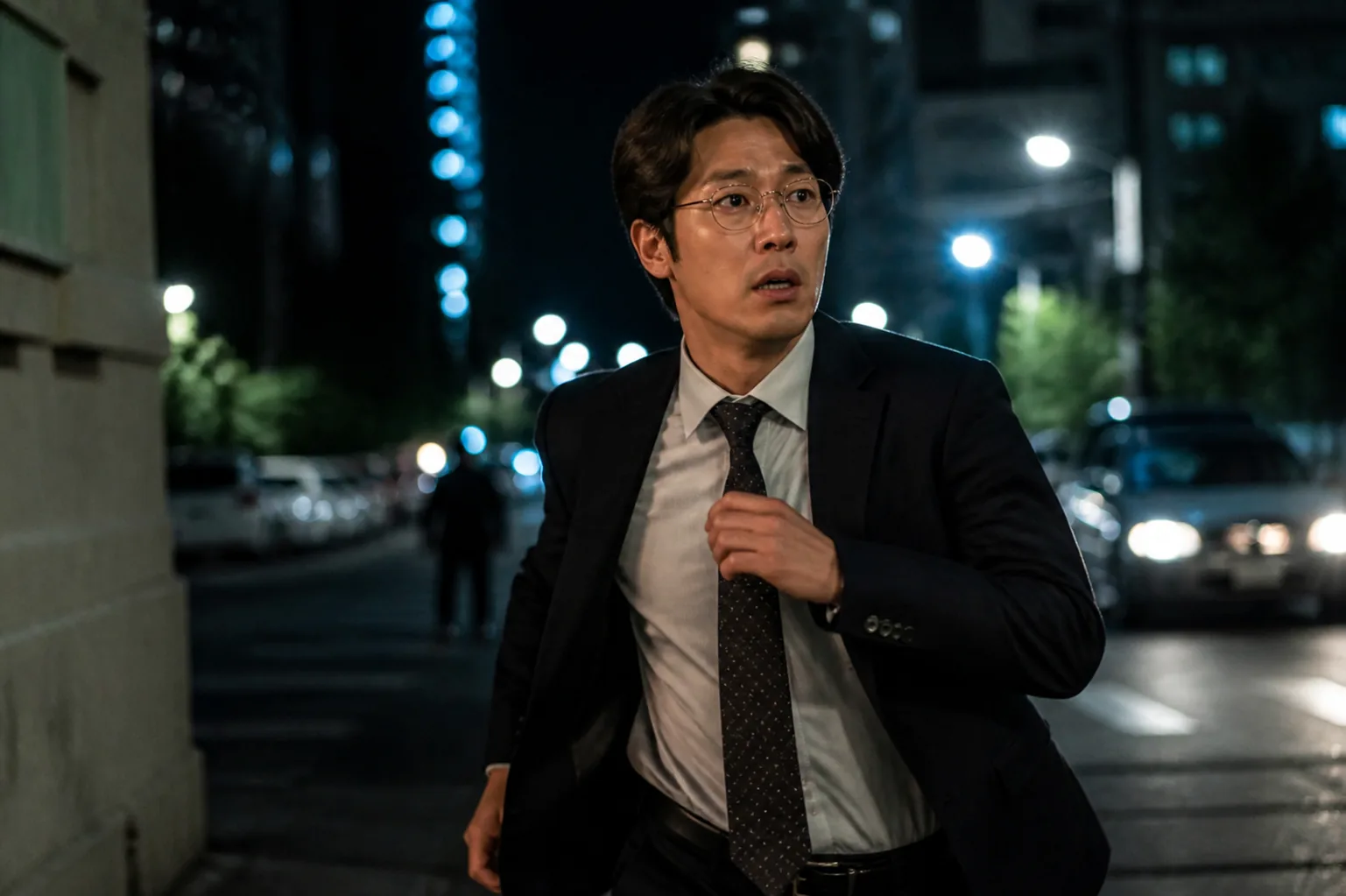 Reawaken Man The Red의 영하와 석환을 나타내는 긴장된 도시 속 두 친구