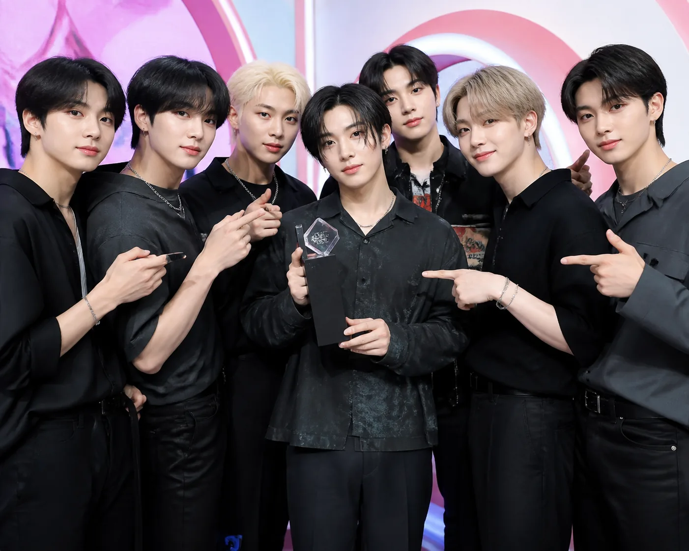 K-pop broadcast stage prepared for a varied Sunday performance lineup