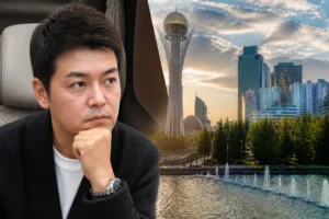 Television travel production at an airport representing the I Live Alone Kazakhstan controversy