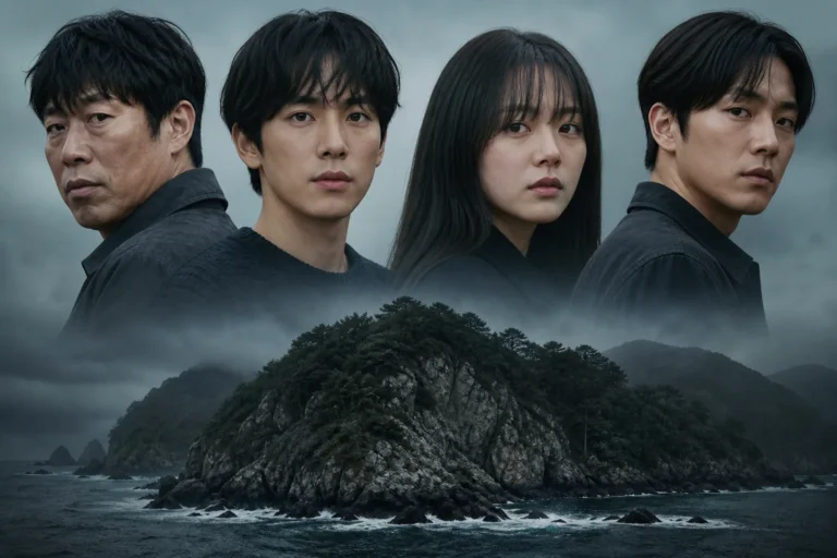 Remote abandoned island representing the setting of Korean occult mystery film Modup